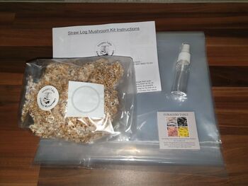 Oyster Mushroom Standard Straw Log Grow Kit, 4 of 7