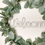 Wire Wreath Word Welcome, thumbnail 4 of 6