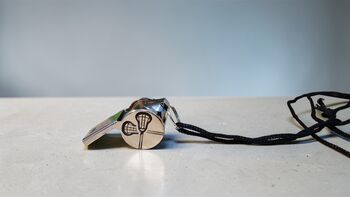 Personalised Lacrosse Sports Whistle – Handcrafted Gift, 5 of 5