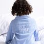 'When I Wake' Personalised Embroidered Front And Back Button Through Pyjamas, thumbnail 10 of 12