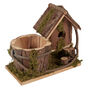 Hill Top Log Cabin Bird House And Planter, thumbnail 3 of 10