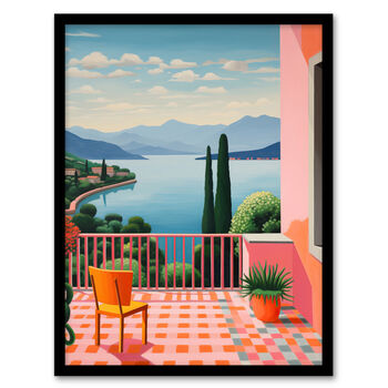 Italian Lakes Veranda Dopamine Decor Wall Art Print, 5 of 6