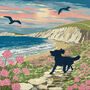 Spaniel Coastal Path Limited Edition Spaniel Gift Print, thumbnail 7 of 12