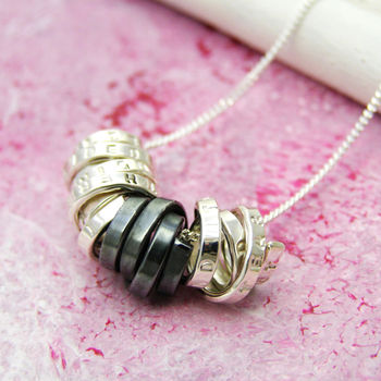 Contemporary Personalised Scroll Necklace, 7 of 11