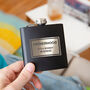 'Fatherhood Is A Whisky Business' Hip Flask, thumbnail 1 of 8