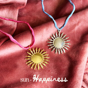Amulet Charm Pendant On Silk Necklace, 9 of 12