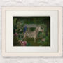 Zebra In Conservatory, Tropical Art Print, thumbnail 5 of 8