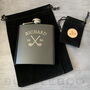 Personalised Golfers Hip Flask And Ball Marker Gift Set, thumbnail 9 of 11