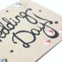 Hand Lettered Wedding Day Card, Congratulations, thumbnail 5 of 5