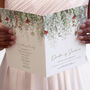 Whimsical Noel Wedding Order Of Service, thumbnail 1 of 2