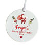 Custom Ceramic Christmas Gift Ornament For Baby's, thumbnail 2 of 7