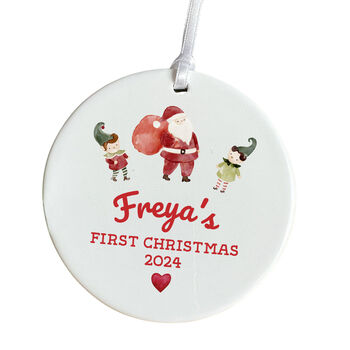 Custom Ceramic Christmas Gift Ornament For Baby's, 2 of 7