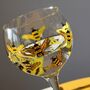 Bumblebee Hand Painted Gin Glass, thumbnail 4 of 9