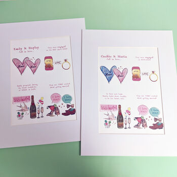 Personalised Engagement Story Print, 10 of 10