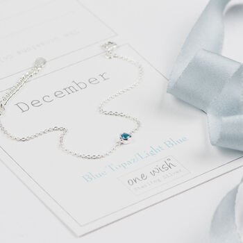 November Birthstone Sterling Silver Birthday Bracelet, 2 of 12