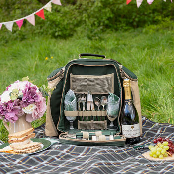 Deluxe Picnic Backpack Hamper For Two, 4 of 6