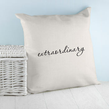 Personalised Empowering Word Cushion Cover, 4 of 5