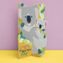 3D Fold Out Koala And Joey New Baby Card, thumbnail 1 of 3