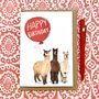 Personalised Alpaca Birthday Card, thumbnail 7 of 7