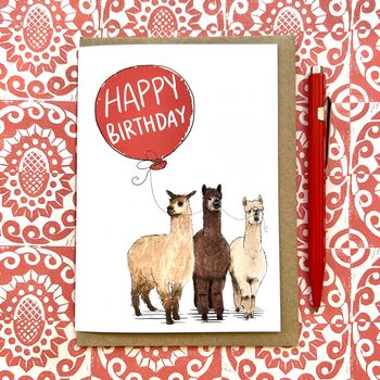 Personalised Alpaca Birthday Card, 7 of 7