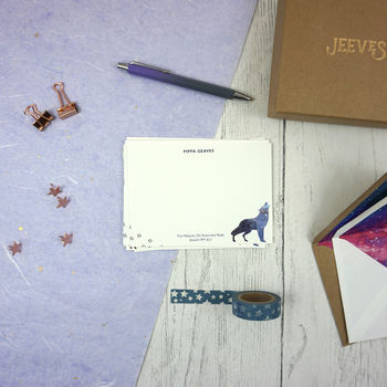 Personalised Cosmic Forest Correspondence Cards, 9 of 12