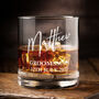 Wedding Party Name And Role Engraved Whiskey Glass, thumbnail 2 of 5