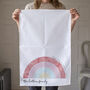 Personalised Rainbow Tea Towel, thumbnail 2 of 5
