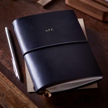 Personalised Leather Travel Journal, 4 of 11