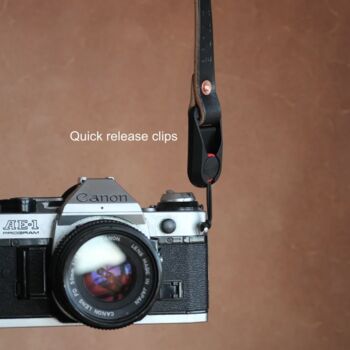 Personalised Wide Leather Camera Strap, 11 of 12