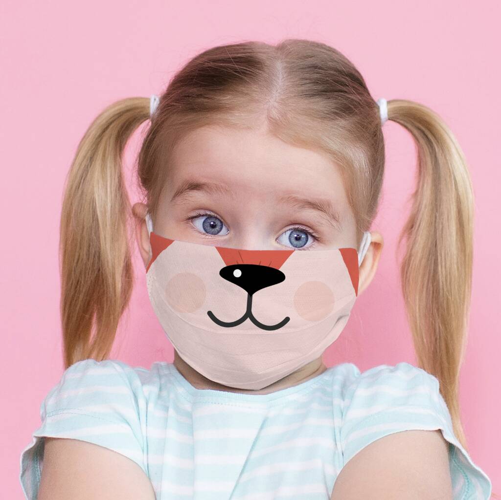 Childs Cute Fabric Face Mask By TheLittleBoysRoom | notonthehighstreet.com