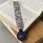 Personalised Leather Bookmark In Liberty Cotton, thumbnail 4 of 9