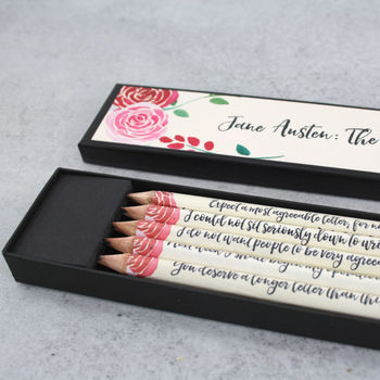 The Wit And Wisdom Of Jane Austen Pencil Set, 2 of 7
