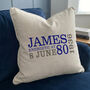 Personalised 80th Birthday Cushion, thumbnail 5 of 10