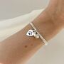 Personalised Print Memorial Sweetie Slider Bracelet Baby Robin, thumbnail 2 of 5