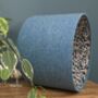 Lusk Blue Tweed Berry Lined Lampshades, thumbnail 1 of 9