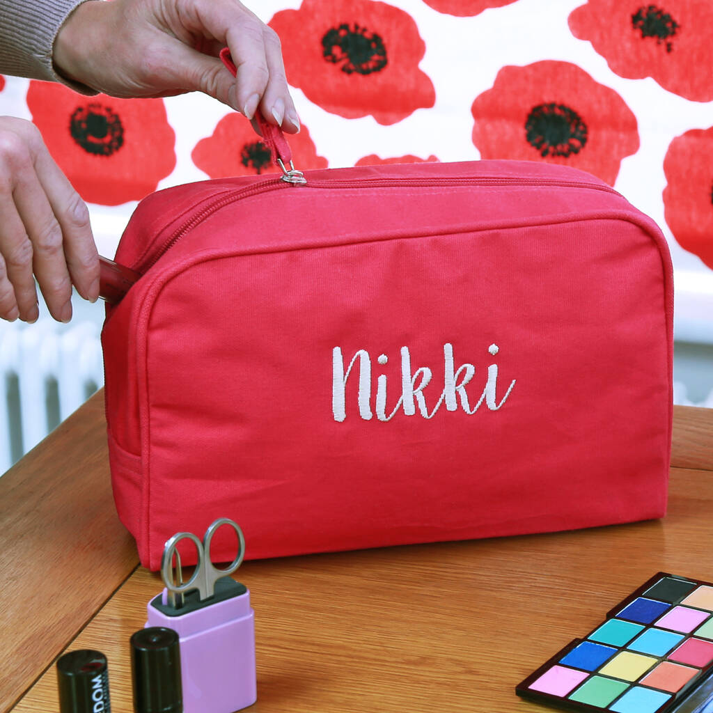 Personalised Canvas Toiletry Bag By Duncan Stewart