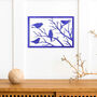 Framed Birds On Tree Wooden Artistry For Home Spaces, thumbnail 9 of 12