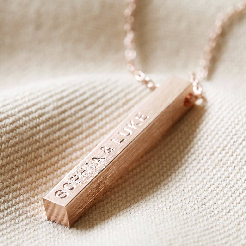 Personalised Bar Necklace, 1 of 8