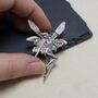 Sterling Silver And Shell Fairy Brooch, thumbnail 2 of 3
