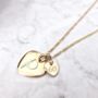 60th Birthday Gold Vermeil Plated Initial Necklace, thumbnail 1 of 6