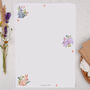 A4 Letter Writing Paper With Cute Bunny And Flowers, thumbnail 1 of 4