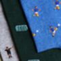 The Footballer's Giftbox – Luxury Football Themed Socks, thumbnail 3 of 10