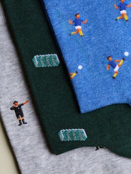 The Footballer's Giftbox – Luxury Football Themed Socks, 3 of 10