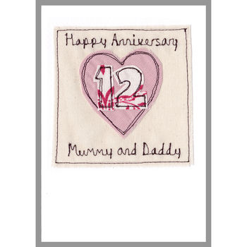 Personalised Heart Wedding Anniversary Card, 9 of 12