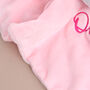 Personalised Pink Elephant Baby Comforter, thumbnail 8 of 8