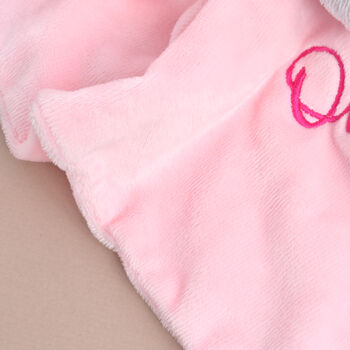 Personalised Pink Elephant Baby Comforter, 8 of 8