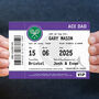 Personalised Tennis Ticket Card For Dad, thumbnail 2 of 3
