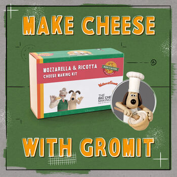 Wallace And Gromit Mozzarella And Ricotta Cheese Making Kit, 2 of 12