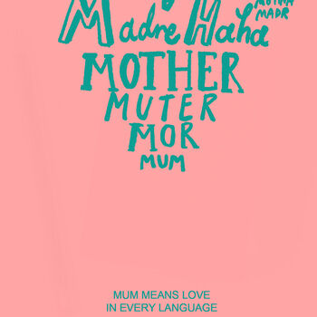 Mum Means Love In Every Language Card, 4 of 4