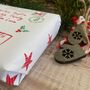 North Pole Special Delivery Name And Address Personalised Wrapping Paper, thumbnail 3 of 10